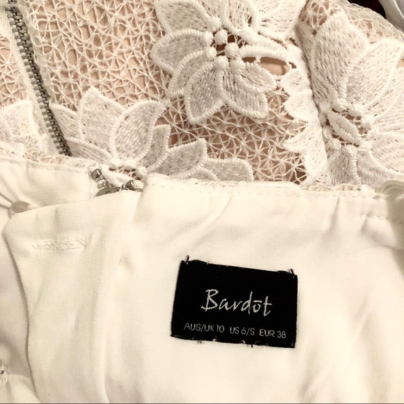 Bardot Lace Nude Spaghetti Strap Dress - Picture 5 of 5